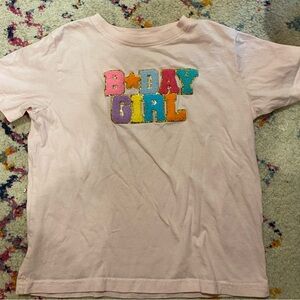 Light pink Birthday Girl Shirt